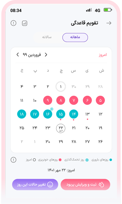 تقویم قاعدگی